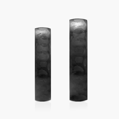 Obrączki ślubne: carbon, półokrągłe, 5 mm